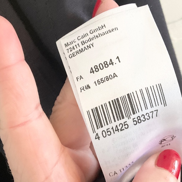 Marc Cain Women’s Jersey Knit Blazer Designer Cotton Stretched Blokecore Sz S - Picture 16 of 16